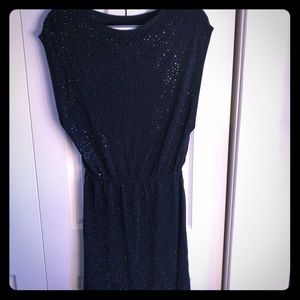 Alice and Olivia black knit dress